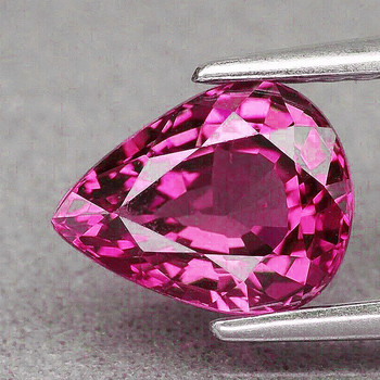 7x5 mm Pear 0.84ct AAA Luster Natural Top Intense Purple Pink Sapphire [Flawless-VVS]-Top Grade