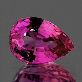 7x5 mm Pear 0.76ct AAA Luster Natural Top Intense Purple Pink Sapphire [Flawless-VVS]-Top Grade