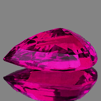 7x5 mm Pear 0.72ct AAA Luster Natural Top Intense Purple Pink Sapphire [Flawless-VVS]-Top Grade