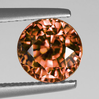 4.50 mm Round {0.43ct} AAA Luster Natural Intense Champagne Sapphire [Flawless-VVS]-AAA Grade