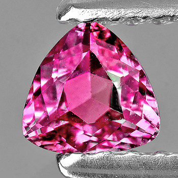 5.00 mm Trillion 0.56ct AAA Luster Natural Brilliant Intense Pink Sapphire [Flawless-VVS] {Top Grade}