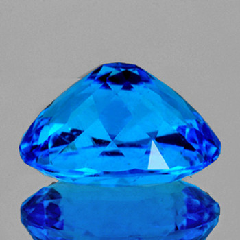 11x9 mm Oval 1 piece Top Luster Natural Premium Intense Swiss Blue Topaz [Flawless-VVS]