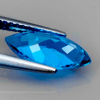 15x7 mm Marquise 1 piece AAA Fire Luster Natural Swiss Blue Topaz [Flawless-VVS]