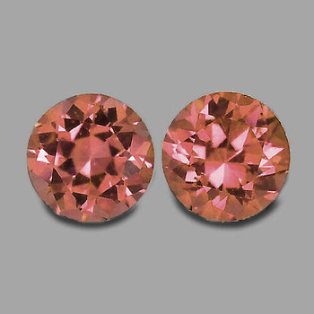 4.20 mm Round 2pcs Sparkling Luster Natural Titanium Orange Mogok Spinel [IF-VVS]