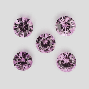 3.50 mm Round  5 pieces Sparkling Luster Natural Sweet Purple Mogok Spinel [Flawless-VVS]
