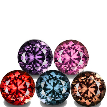 3.80 mm Round 5 pieces AAA Fire Luster Natural Multi-Color Mogok Spinel [Flawless-VVS]
