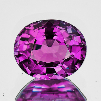 5x4 mm Oval 0.38ct AAA Luster Natural Intense Red Purple Sapphire [Flawless-VVS]
