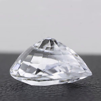 6.5x4.5 mm Pear 0.73ct AAA Brilliant Luster Natural White Sapphire [Flawless-VVS]