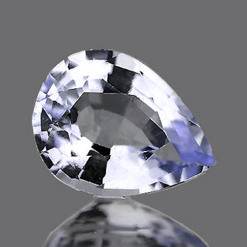 6.5x4.5 mm Pear 0.58ct AAA Luster Natural White Sapphire [Flawless-VVS]