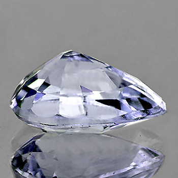 6.5x4.5 mm Pear 0.58ct AAA Luster Natural White Sapphire [Flawless-VVS]