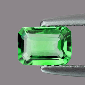 6x5 mm Octagon 0.72ct AAA Luster Natural Chrome Green Tsavorite Garnet [Flawless-VVS]