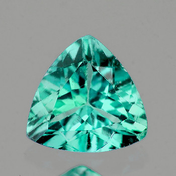 5.70 mm Trillion 0.70ct AAA Luster Natural Green Blue Apatite [Flawless-VVS]