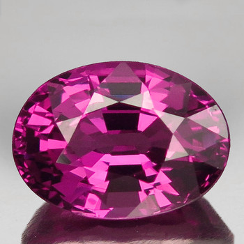 7.5x5 mm Oval 1.24ct AAA Luster Natural Intense Pink Purple Sapphire [Flawless-VVS]-Free Certificate