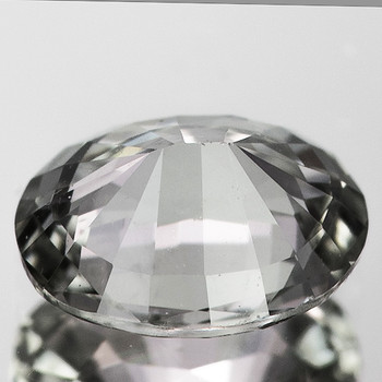 6.5x5.5 mm Oval 0.95ct AAA Fire Luster Natural Brilliant Silver-White Sapphire  [Flawless-VVS]