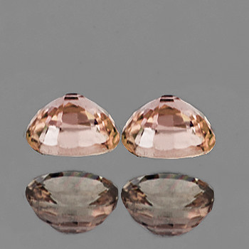 4.50 mm Round 2 pieces AAA Fire Sparkles Natural Peach Yellow Sapphire [Flawless-VVS]-AAA Grade