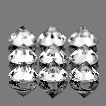 1.30 mm Round 9 pcs Color D-F White Diamond [VVS] -AAA GRADE