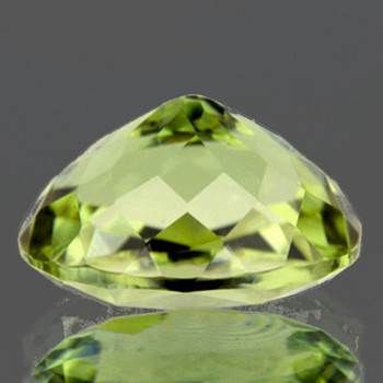 9.5x8 mm Oval {3.25cts} Top Luster Natural Golden Green Turkish Diaspore [Flawless-VVS]-Free Certificate