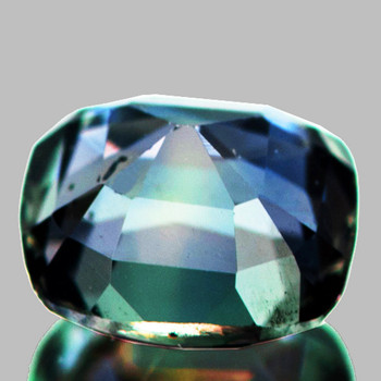 5.50 mm Cushion {1.06ct} Brilliant Natural Unheated Teal Green Blue Sapphire [Flawless-VVS]-AAA Grade