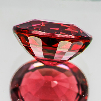 7x5.5 mm Oval {1.63ct} AAA Fire Natural Intense Pink Red Rhodolite Garnet [Flawless-VVS]