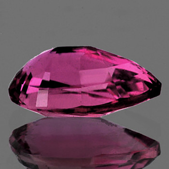 8.5x6.5 mm Pear {1.38ct} AAA Fire Natural Cherry Pink Rhodolite Garnet [Flawless-VVS]