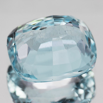 7x6 mm Cushion {1.12ct} AAA Luster Natural Top Blue Aquamarine [Flawless-VVS]