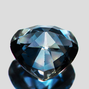 6.30 mm Heart {1.03ct} Brilliant Natural Unheated Top Teal Blue Sapphire [Flawless-VVS]-AAA Grade Free Certificate