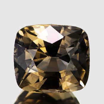 6x5.5 mm Cushion {1.22ct} Brilliant Natural Unheated Champagne Sapphire [Flawless-VVS]-AAA Grade Free Certificate