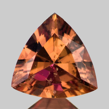 4.50 mm Trillion {0.30ct} Fire Luster Natural Intense Padparadscha Pink Sapphire [Flawless-VVS] {Top Grade}