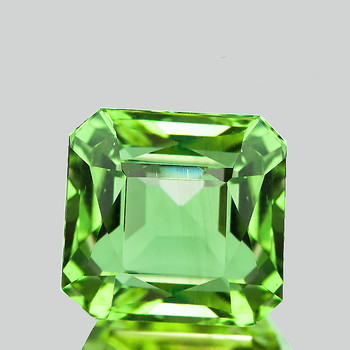 8.00 mm Octagon 3.16ct AAA Top Luster Natural Green Apatite [Flawless-VVS]