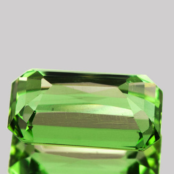 11x6 mm Octagon {2.88ct} AAA Top Luster Natural Green Apatite [Flawless-VVS]