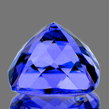 5.30 mm Cushion {0.82ct} AAA Fire Luster Natural Top Purple Blue Tanzanite [Flawless-VVS]