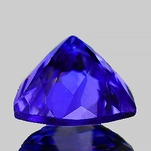 5.00 mm Trillion {0.52ct} AAA Luster Natural Intense Purple Tanzanite [Flawless-VVS]