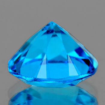 7.00 mm Round 1 piece Top Luster Natural Brilliant Swiss Blue Topaz [Flawless-VVS]