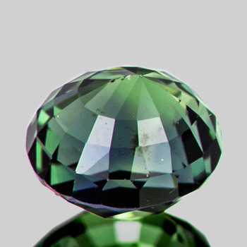 6x5.5 mm Oval {1.55ct} Brilliant Natural Unheated Green Sapphire [Flawless-VVS]-AAA Grade Free Certificate