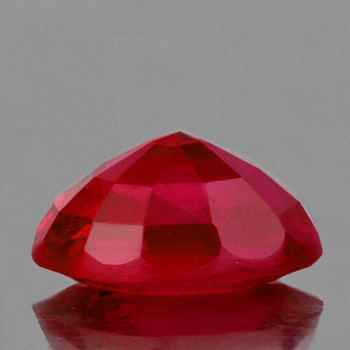 6.30 mm Round 1 Piece Top Luster Natural Intense Red Mozambique Ruby [VVS-VS]-Top Color