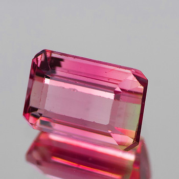 6x4 mm Octagon 0.75ct Sparkling Natural Intense Pink Tourmaline [Flawless-VVS]