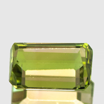 6x4 mm Octagon {0.80ct} Lustrous Natural Brilliant Yellow Green Tourmaline [Flawless-VVS]