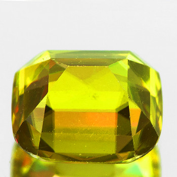 6x5 mm Cushion 1.05cts Superb Luster Rainbow Spark Natural Canary Yellow Sphene [VVS]
