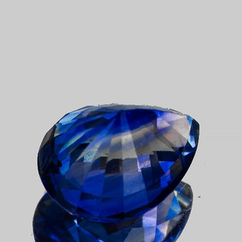 7x5 mm Pear {1.12ct} Top Luster Natural Brilliant Top Intense Blue Sapphire [Flawless-VVS]-Free Certificate