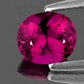 7x6 mm Oval 1.00ct Sparkling Natural Hot Rubellite Pink Tourmaline [VVS]