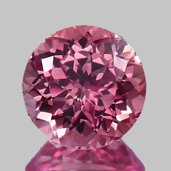 4.40 mm Round 0.48ct Fire Luster Natural Mahenge Intense Pink Malaya Garnet [Flawless-VVS]