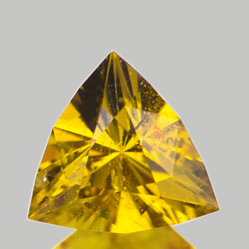 5.80 mm Trillion {0.60ct} Brilliant Natural Unheated Intense Yellow Sapphire [VS-Eye Clean]