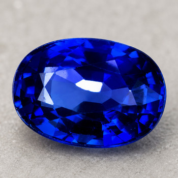 7x5 mm Oval 1.16ct AAA Luster Natural SriLanka Intense Blue Sapphire [Flawless-VVS]-AAA Grade Free Certificate