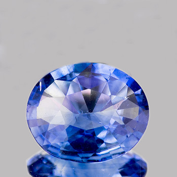 7x6 mm Oval 0.80ct Sparkling Luster Natural Blue Sapphire [Flawless-VVS]