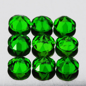 3.00 mm Round 9 pcs Top Luster Natural Unheated Chrome Green Diopside [Flawless-VVS]