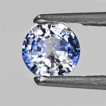 4.70 mm Round 0.55ct AAA Fire Luster Natural Blue White Sapphire [Flawless-VVS]