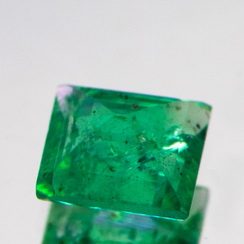 5.00 mm Square {0.55ct} Natural Zambian Brilliant Green Emerald [SI]
