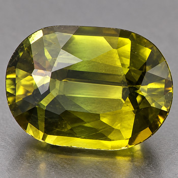 5x4 mm Oval 0.42ct Lustrous Natural Madagascar Yellow-Green Sapphire [Flawless-VVS]