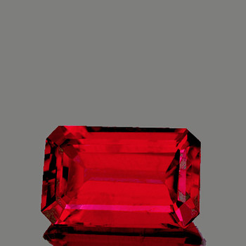 6x4 mm Octagon 1 piece Natural Intense Red Mozambique Ruby [VVS-VS]-AAA GRADE