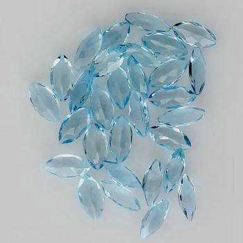 5x2.5 mm Marquise 20 pcs Top Luster Natural Sky Blue Aquamarine [Flawless-VVS]